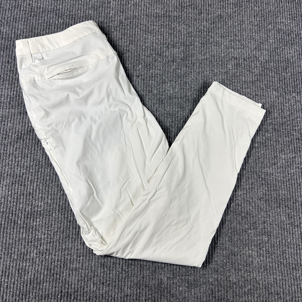 Lululemon Pant Men's 31 Commission Slim White Warpstreme Chino Trousers LM5A58S